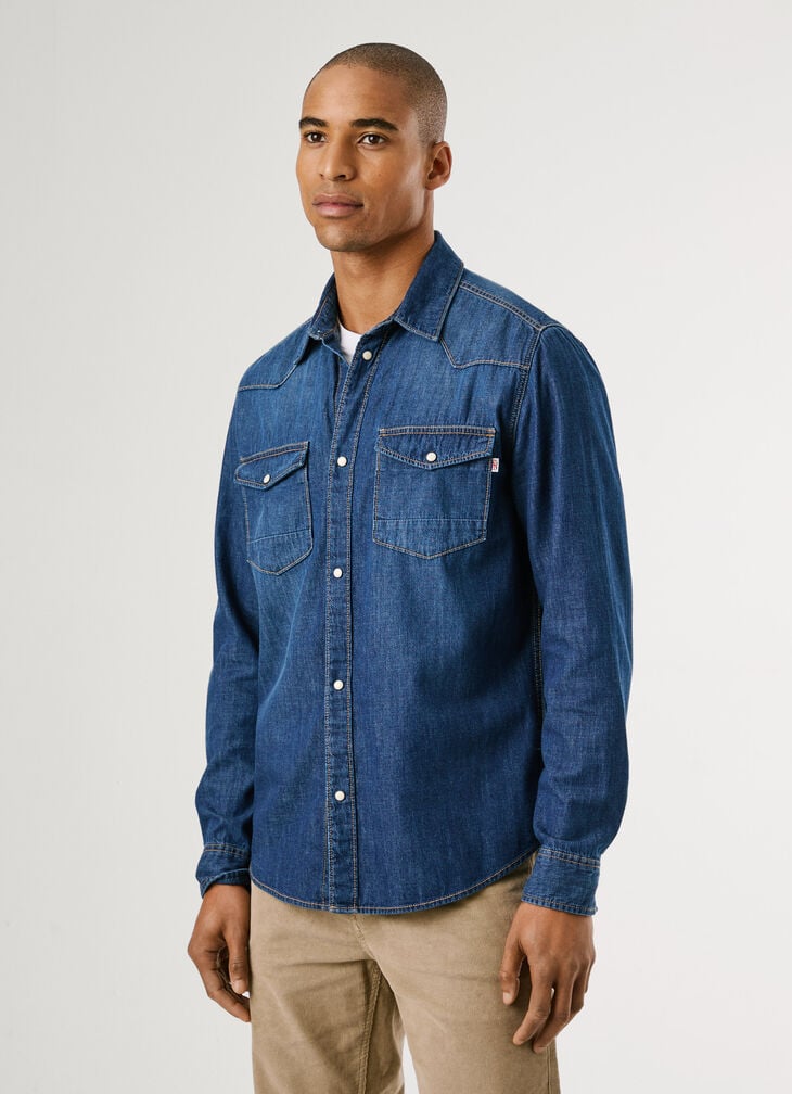 Pepe Jeans Regular Fit Denim Shirt