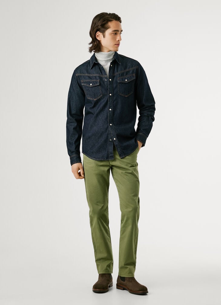 Pepe Jeans Regular Fit Denim Shirt