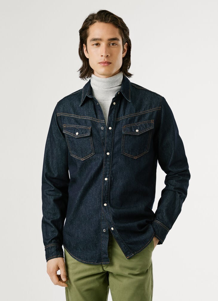 Pepe Jeans Regular Fit Denim Shirt