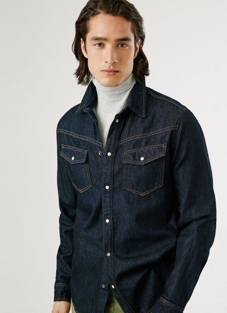 Pepe Jeans regular fit denim shirt