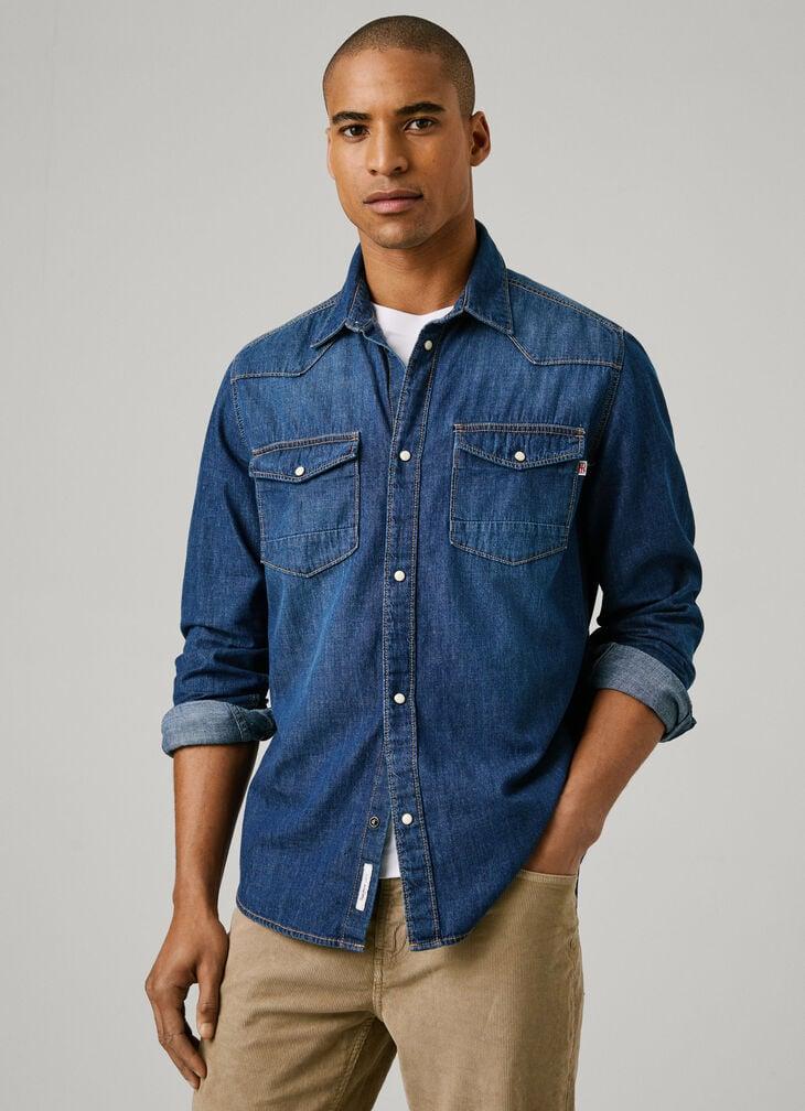 Pepe Jeans regular fit denim shirt