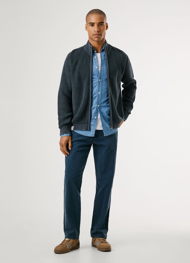 Pepe Jeans Regular Fit High Neck Cardigan