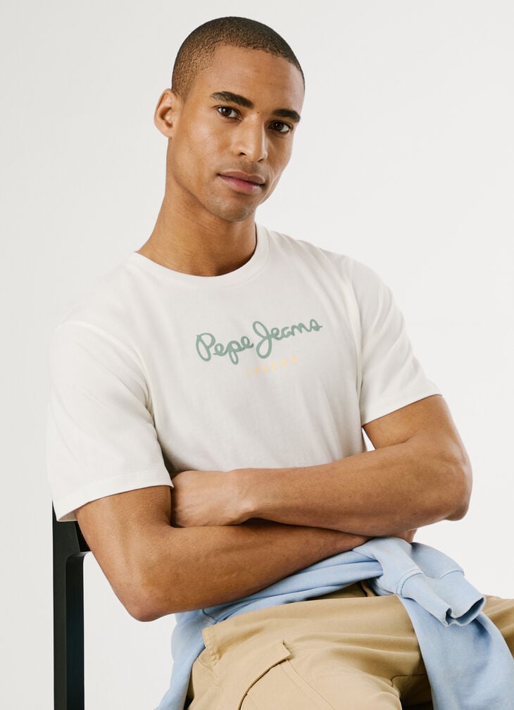Pepe Jeans regular fit logo print t-shirt