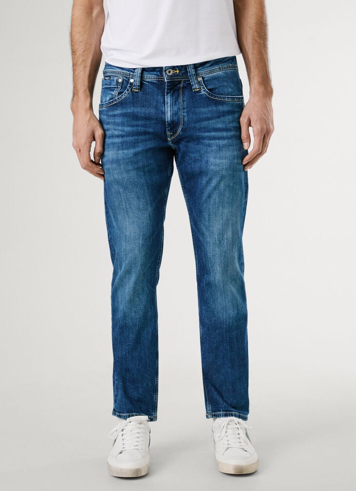 Pepe Jeans Regular Fit Mid-rise Jeans - Cash