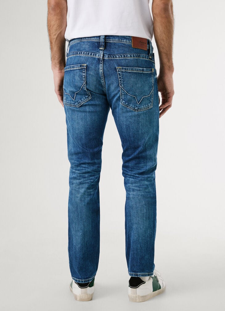 Pepe Jeans Regular Fit Mid-rise Jeans - Cash