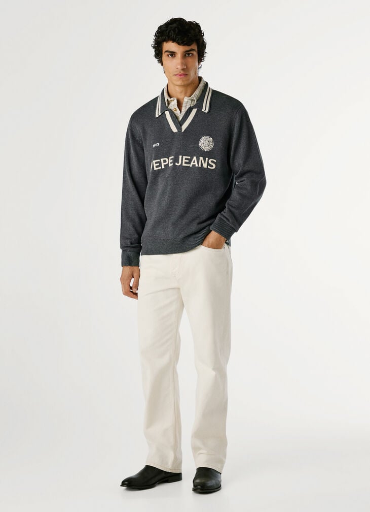 Pepe Jeans Regular Fit Polo Style Jumper