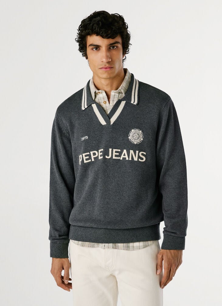 Pepe Jeans Regular Fit Polo Style Jumper