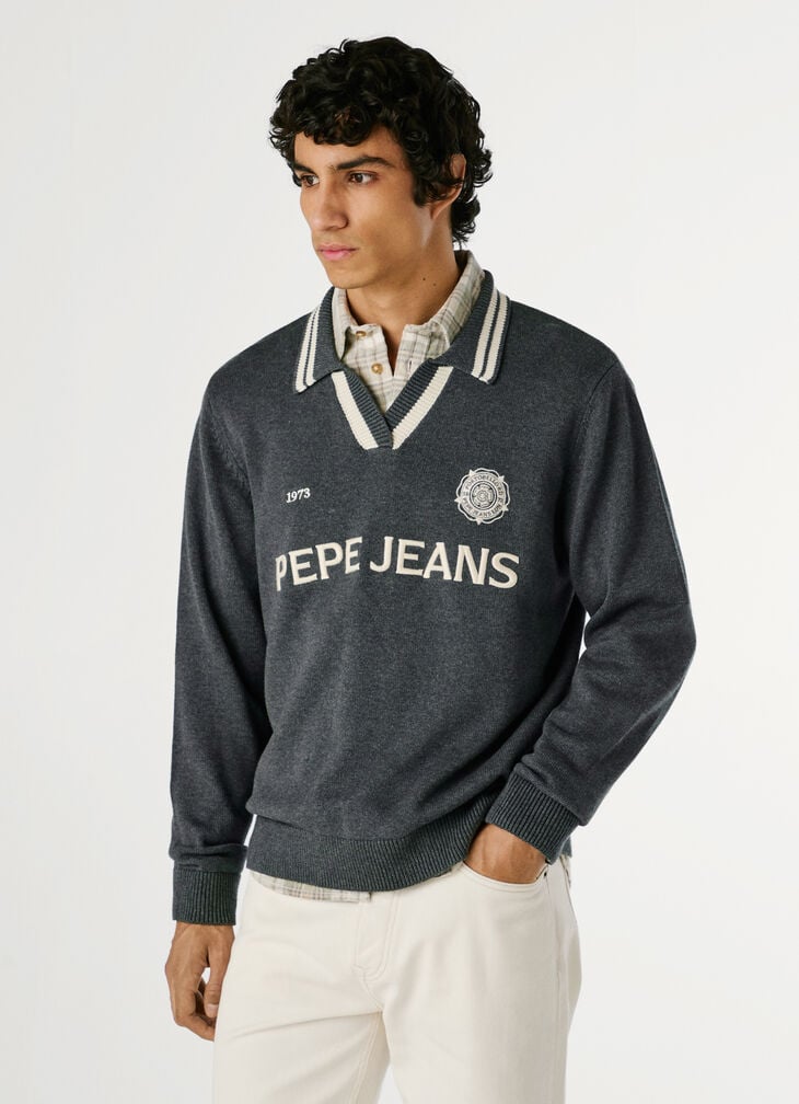 Pepe Jeans Regular Fit Polo Style Jumper