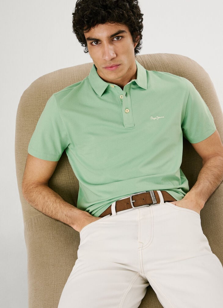 Pepe Jeans regular fit polo with embroidered logo