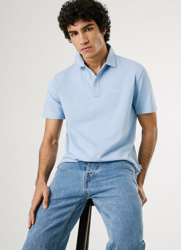 Pepe Jeans regular fit polo with embroidered logo