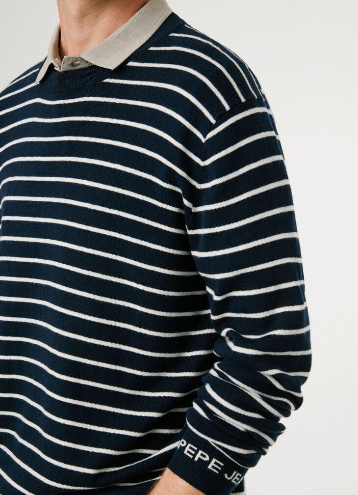 Pepe Jeans Regular Fit Striped Knit Jumper