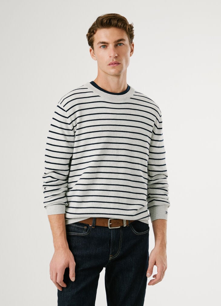 Pepe Jeans Regular Fit Striped Knit Jumper
