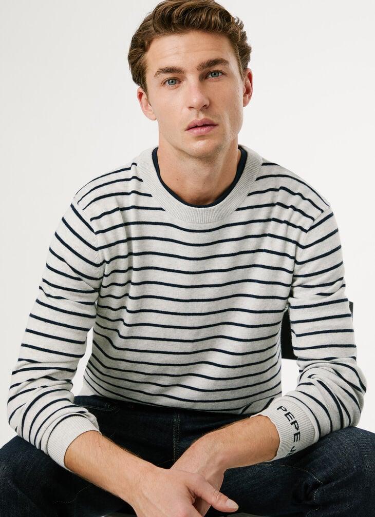 Pepe Jeans regular fit striped knit jumper