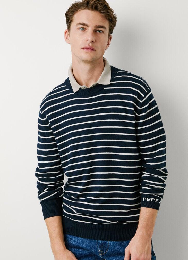 Pepe Jeans regular fit striped knit jumper