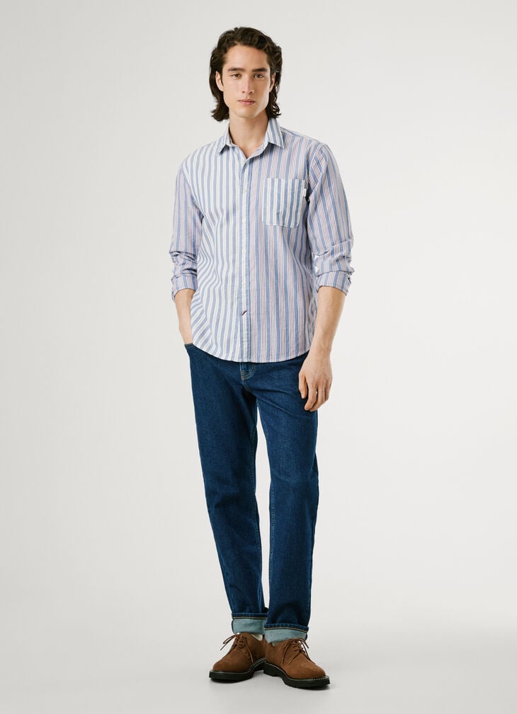 Pepe Jeans Regular Fit Striped Oxford Shirt