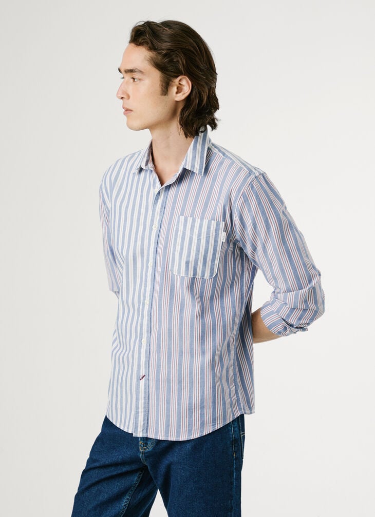 Pepe Jeans Regular Fit Striped Oxford Shirt