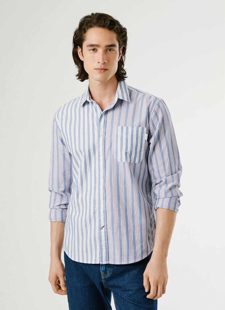 Pepe Jeans Regular Fit Striped Oxford Shirt