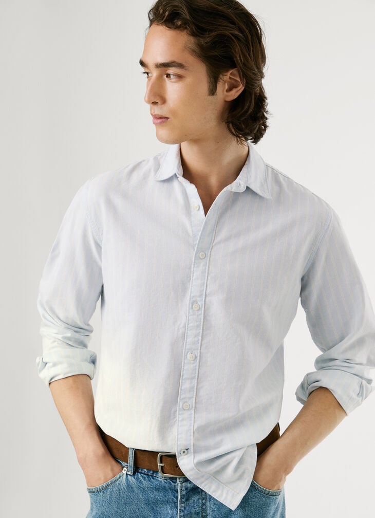 Pepe Jeans Regular Fit Striped Oxford Shirt