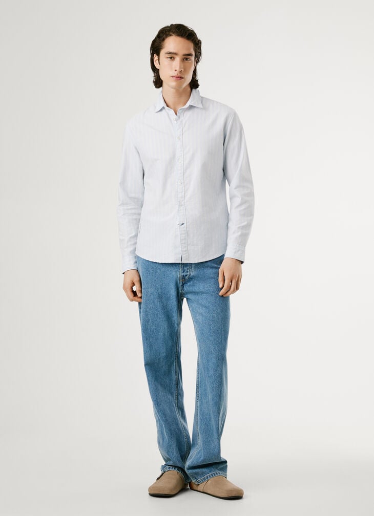 Pepe Jeans Regular Fit Striped Oxford Shirt