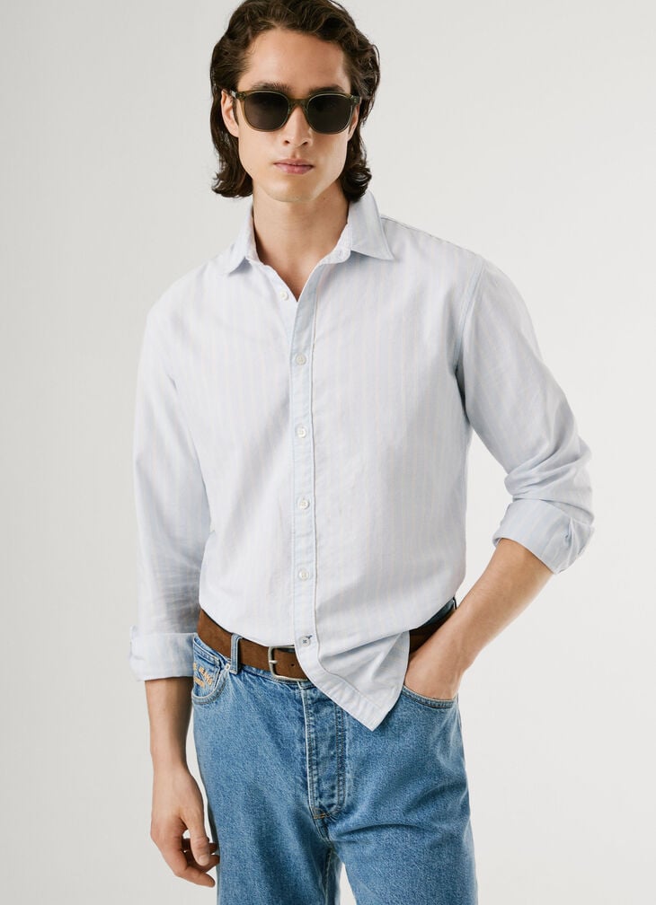 Pepe Jeans regular fit striped oxford shirt