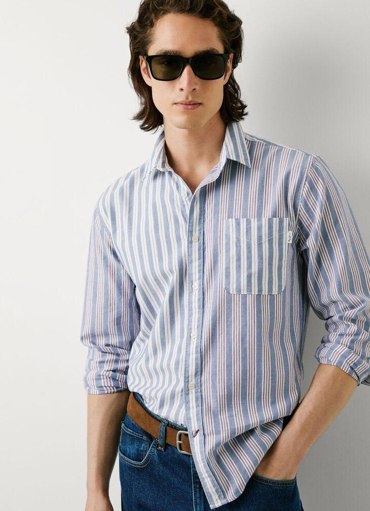 Pepe Jeans regular fit striped oxford shirt
