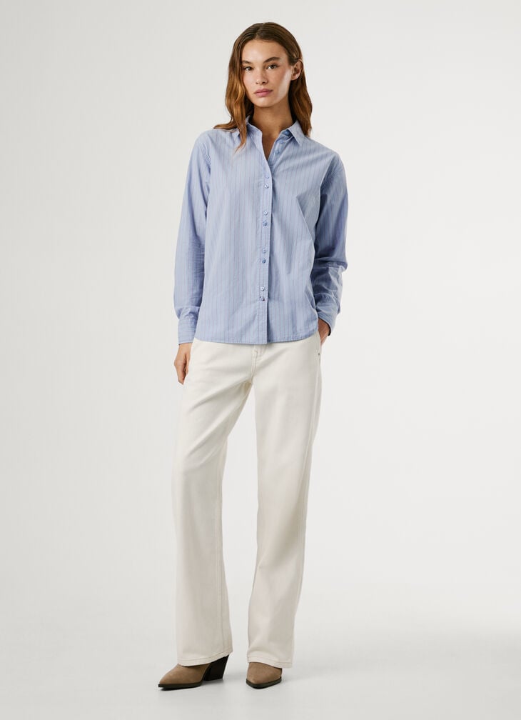 Pepe Jeans Regular Fit Striped Poplin Shirt