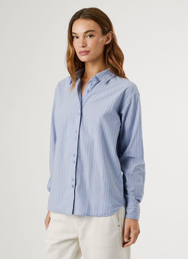 Pepe Jeans Regular Fit Striped Poplin Shirt