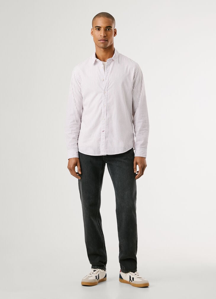 Pepe Jeans Regular Fit Striped Poplin Shirt