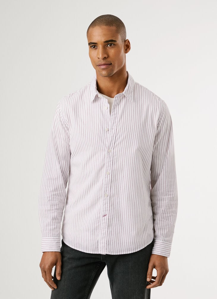 Pepe Jeans Regular Fit Striped Poplin Shirt