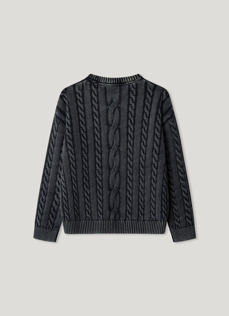 Pepe Jeans Relaxed Fit Cable Knit Jumper