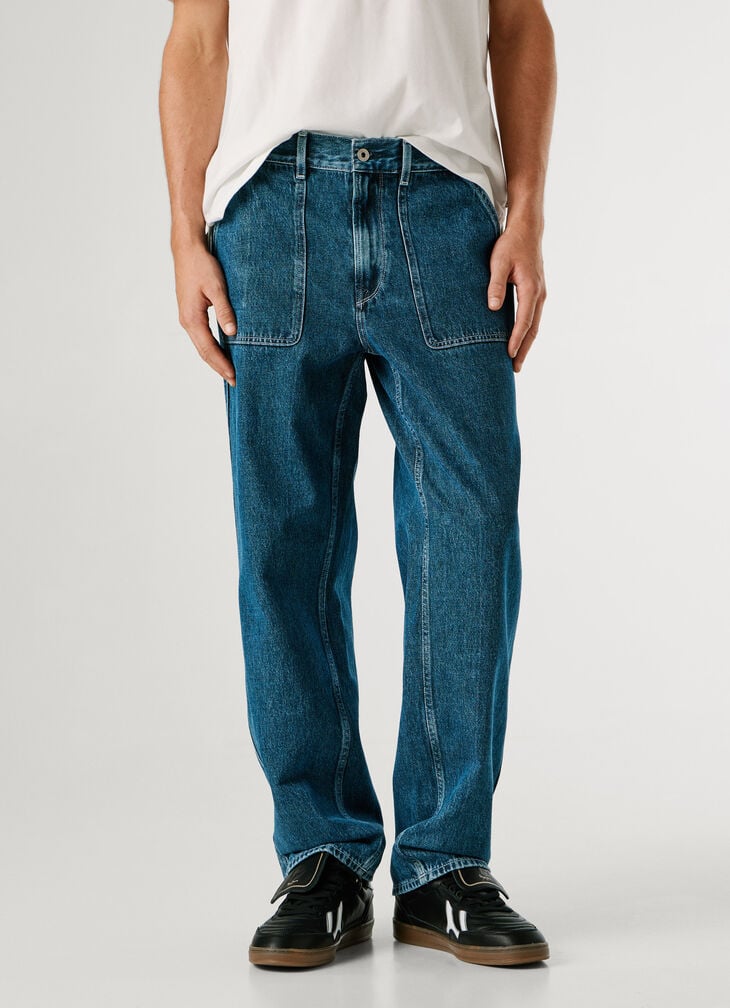 Pepe Jeans Relaxed Fit Low-rise Jeans - Carpenter