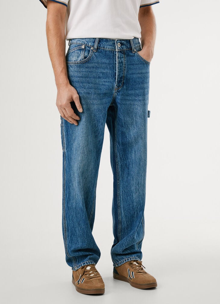 Pepe Jeans Relaxed Fit Low-rise Jeans - Carpenter