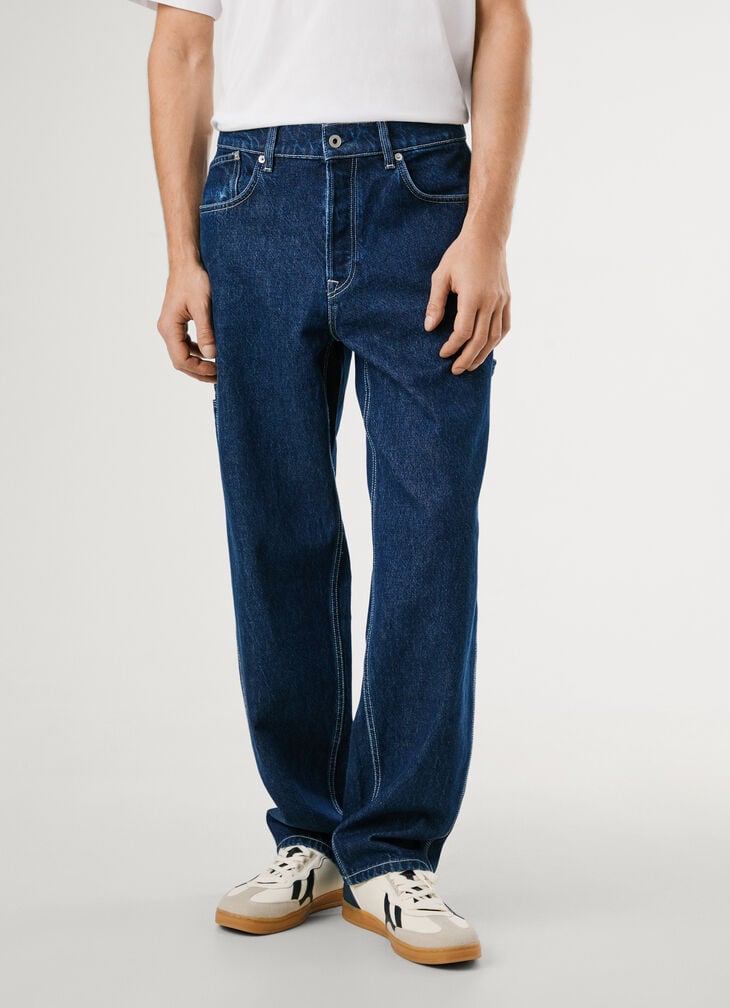 Pepe Jeans Relaxed Fit Low-rise Jeans - Carpenter