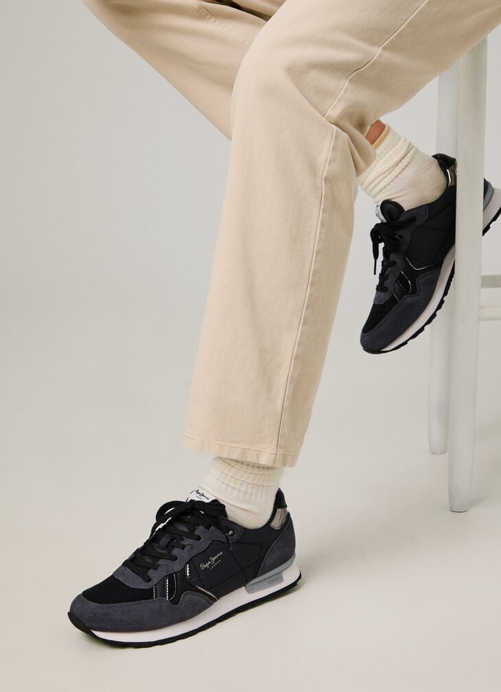 Pepe Jeans Retro-inspired Running Trainers- Brit