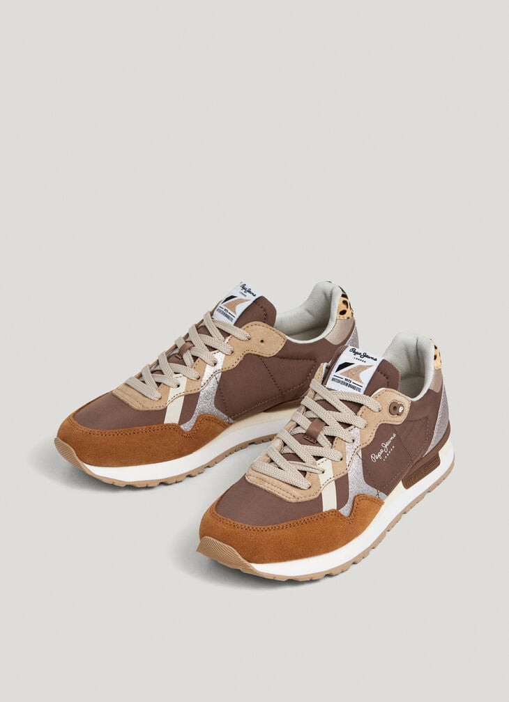 Pepe Jeans Retro Running Trainers- Brit