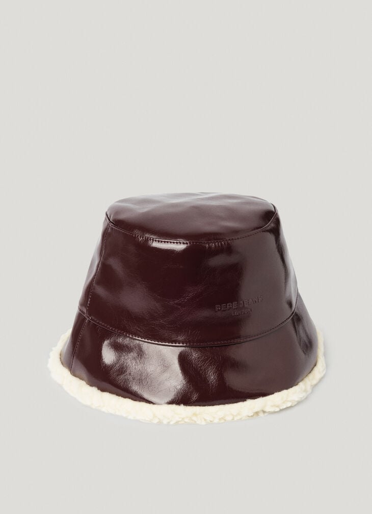 Pepe Jeans Reversible Faux Leather Hat