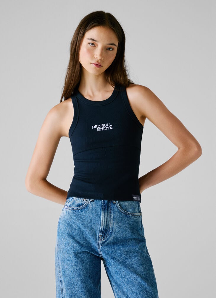 Pepe Jeans Ribbed Armhole Sleeve T-shirt