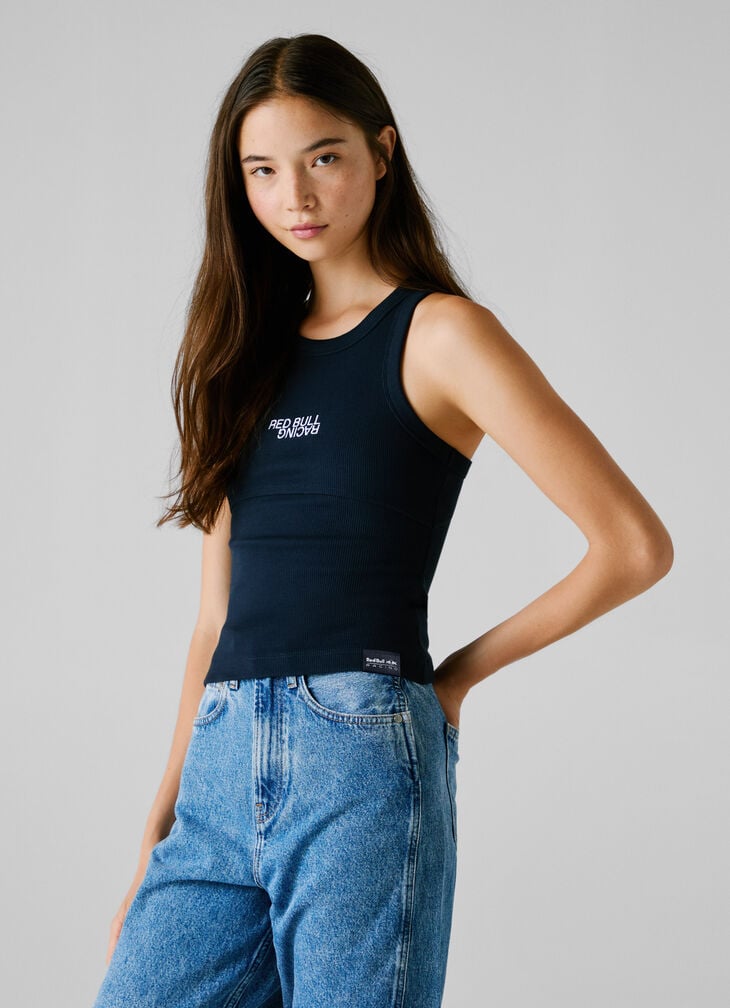 Pepe Jeans Ribbed Armhole Sleeve T-shirt