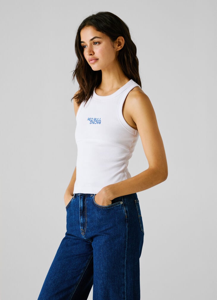 Pepe Jeans Ribbed Armhole Sleeve T-shirt