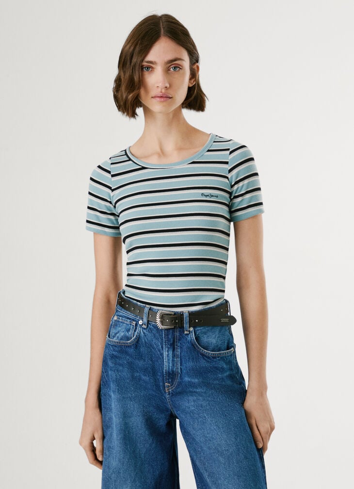 Pepe Jeans Ribbed Striped T-shirt