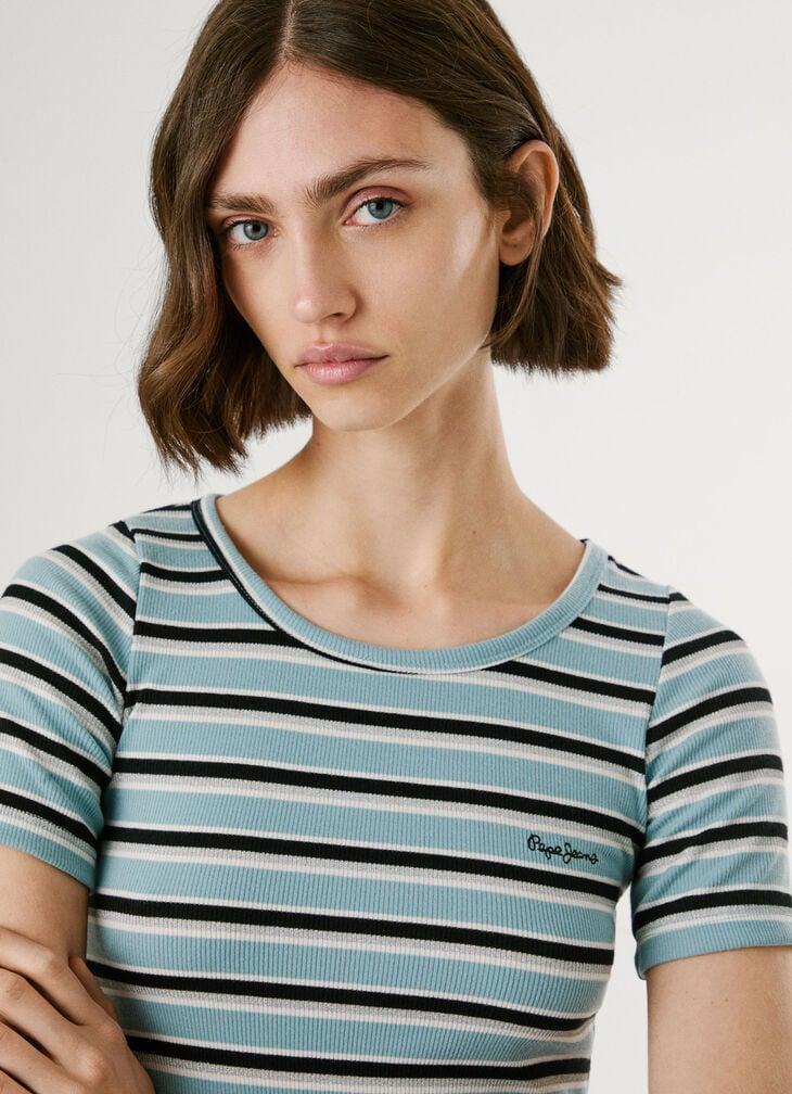 Pepe Jeans Ribbed Striped T-shirt