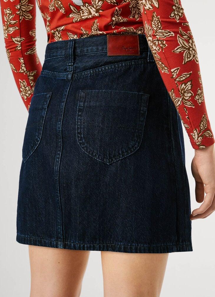 Pepe Jeans Rinse Wash Denim Mini Skirt