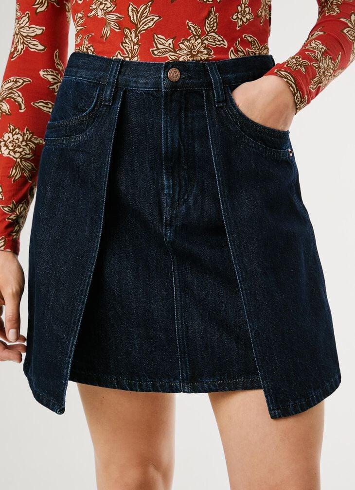 Pepe Jeans Rinse Wash Denim Mini Skirt