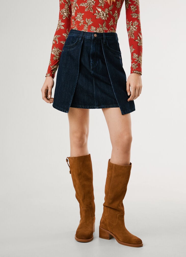 Pepe Jeans Rinse Wash Denim Mini Skirt