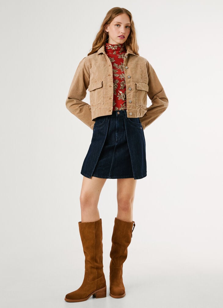 Pepe Jeans rinse wash denim mini skirt