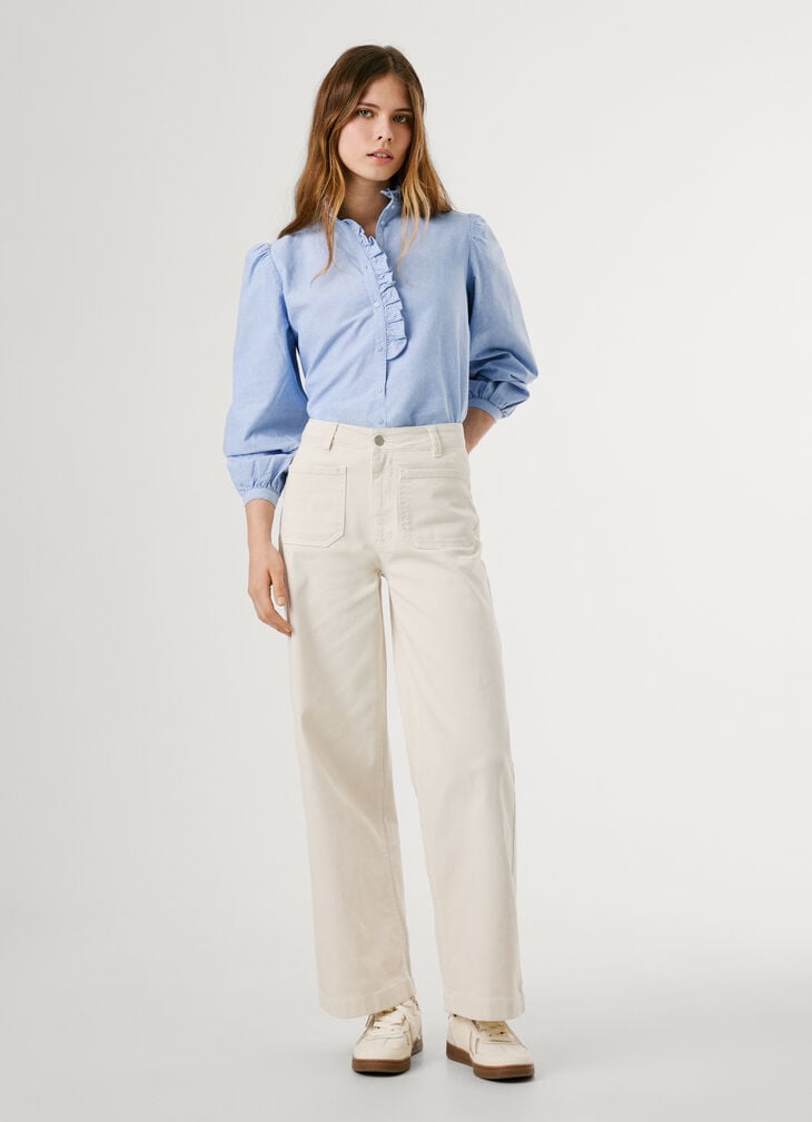 Pepe Jeans Ruffles Oxford Blouse