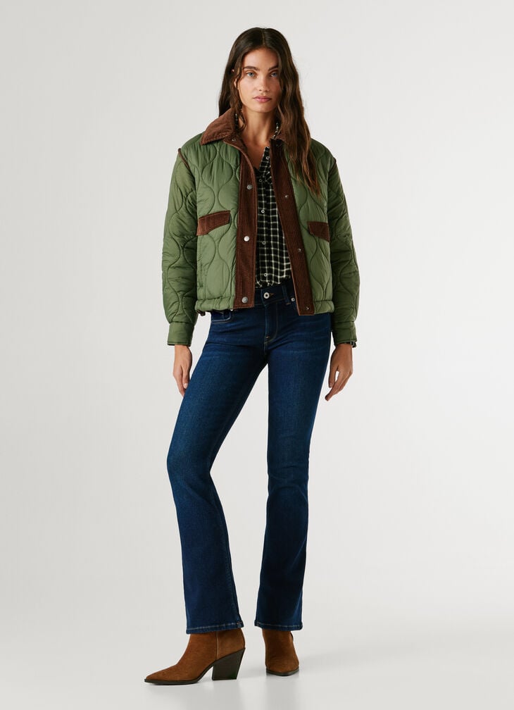 Pepe Jeans Shirt Collar Puffer Jacket