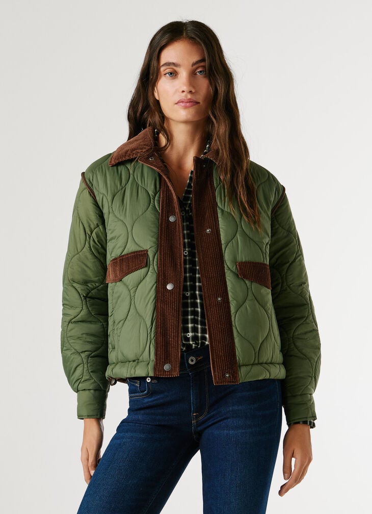 Pepe Jeans Shirt Collar Puffer Jacket