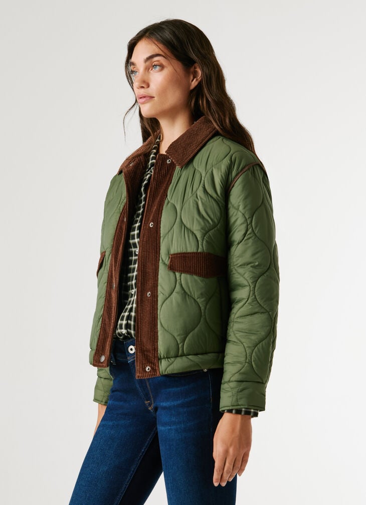 Pepe Jeans Shirt Collar Puffer Jacket