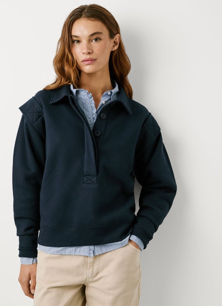 Pepe Jeans shirt collar sweatshirt